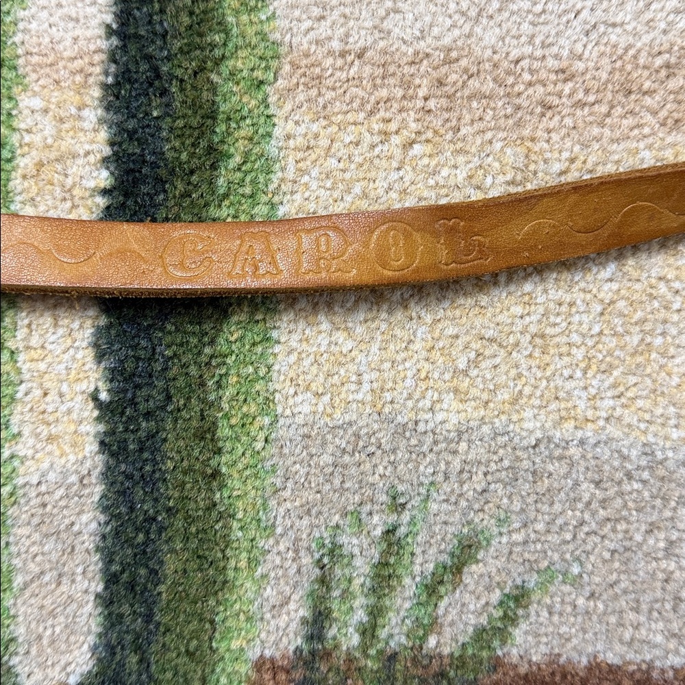 VINTAGE LEATHER BELT - Picture 3 of 4